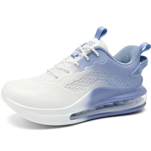 WOWEI Sportschuhe Turnschuhe Herren mit Luftkissen Laufschuhe Dämpfung Profilsohle Sneaker Atmungsaktiv Leichte Schuhe Joggingschuhe Straßenlaufschuhe Walkingschuhe Fitnessschuhe (Schuhe-28, 48EU) von WOWEI