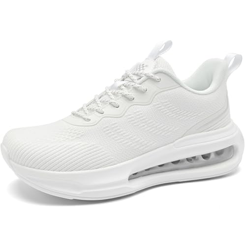 WOWEI Sportschuhe Turnschuhe Herren mit Luftkissen Laufschuhe Dämpfung Profilsohle Sneaker Atmungsaktiv Leichte Schuhe Joggingschuhe Straßenlaufschuhe Walkingschuhe Fitnessschuhe (Schuhe-31, 44EU) von WOWEI