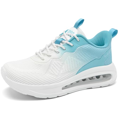 WOWEI Sportschuhe Turnschuhe Herren mit Luftkissen Laufschuhe Dämpfung Profilsohle Sneaker Atmungsaktiv Leichte Schuhe Joggingschuhe Straßenlaufschuhe Walkingschuhe Fitnessschuhe (Schuhe-34, 40EU) von WOWEI