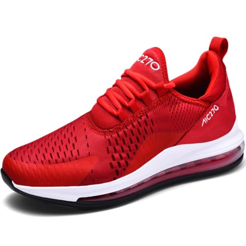 WOWEI Sportschuhe Turnschuhe Herren mit Luftkissen Laufschuhe Dämpfung Profilsohle Sneaker Atmungsaktiv Leichte Schuhe Joggingschuhe Straßenlaufschuhe Walkingschuhe Fitnessschuhe (Schuhe-4, 40EU) von WOWEI