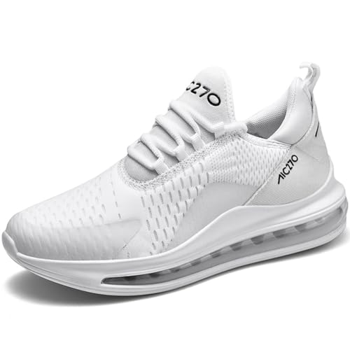 WOWEI Sportschuhe Turnschuhe Herren mit Luftkissen Laufschuhe Dämpfung Profilsohle Sneaker Atmungsaktiv Leichte Schuhe Joggingschuhe Straßenlaufschuhe Walkingschuhe Fitnessschuhe (Schuhe-5, 40EU) von WOWEI