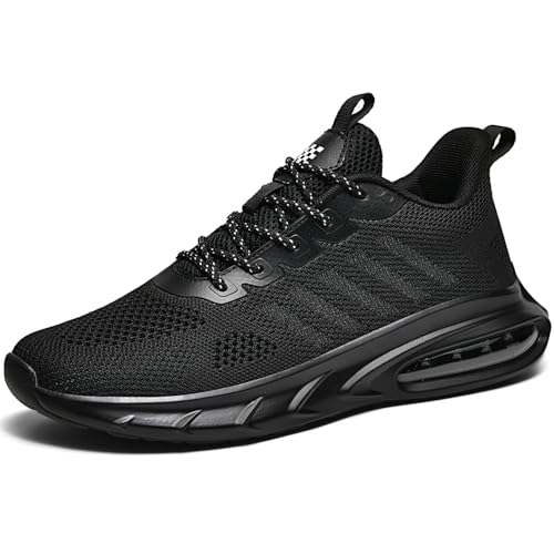WOWEI Sportschuhe Turnschuhe Herren mit Luftkissen Laufschuhe Dämpfung Profilsohle Sneaker Atmungsaktiv Leichte Schuhe Joggingschuhe Straßenlaufschuhe Walkingschuhe Fitnessschuhe (Schuhe-8, 48EU) von WOWEI