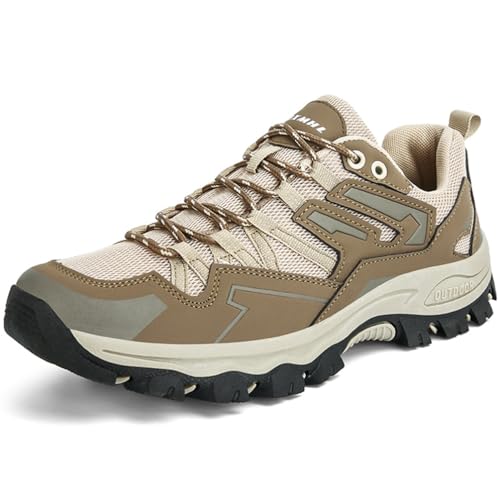 WOWEI Wanderschuhe Herren Damen Wasserdicht Leicht Wanderstiefel Outdoorschuhe rutschfeste Kletterschuhe Wanderhalbschuhe Atmungsaktiv Trekking Hiking Schuhe (Was-A11, 42EU) von WOWEI
