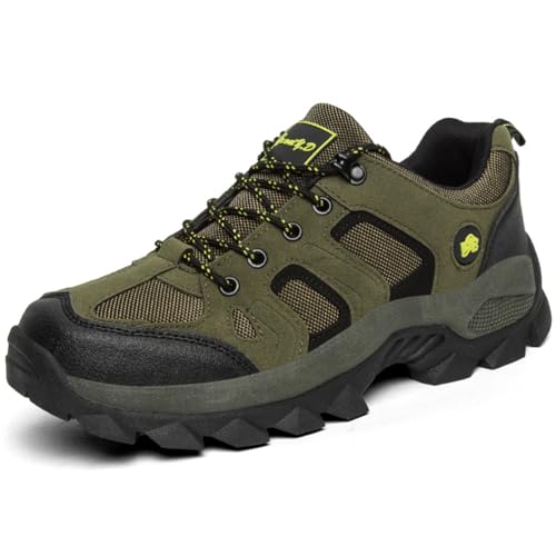 WOWEI Wanderschuhe Herren Damen Wasserdicht Leicht Wanderstiefel Outdoorschuhe rutschfeste Kletterschuhe Wanderhalbschuhe Atmungsaktiv Trekking Hiking Schuhe (was-A6, 43EU) von WOWEI
