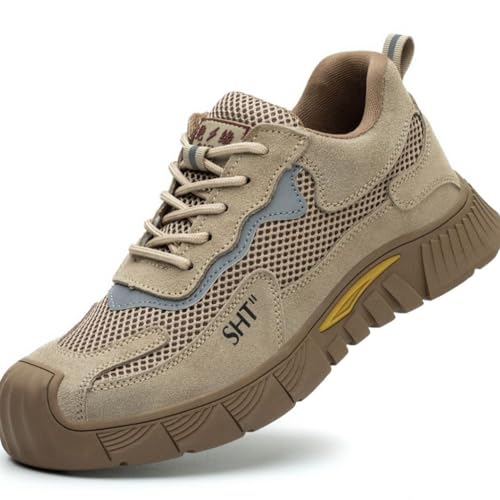 WOWEI Wanderstiefel Wanderschuhe Herren Damen wasserdichte Outdoorschuhe rutschfeste Kletterschuhe Leicht Atmungsaktiv Trekking Hiking Schuhe Wanderhalbschuhe (Wan-D17, 42EU) von WOWEI