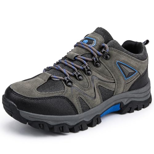 WOWEI Wanderstiefel Wanderschuhe Herren Damen wasserdichte Outdoorschuhe rutschfeste Kletterschuhe Leicht Atmungsaktiv Trekking Hiking Schuhe Wanderhalbschuhe (Wan-D20, 45EU) von WOWEI