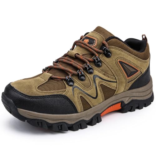WOWEI Wanderstiefel Wanderschuhe Herren Damen wasserdichte Outdoorschuhe rutschfeste Kletterschuhe Leicht Atmungsaktiv Trekking Hiking Schuhe Wanderhalbschuhe (Wan-D21, 39EU) von WOWEI