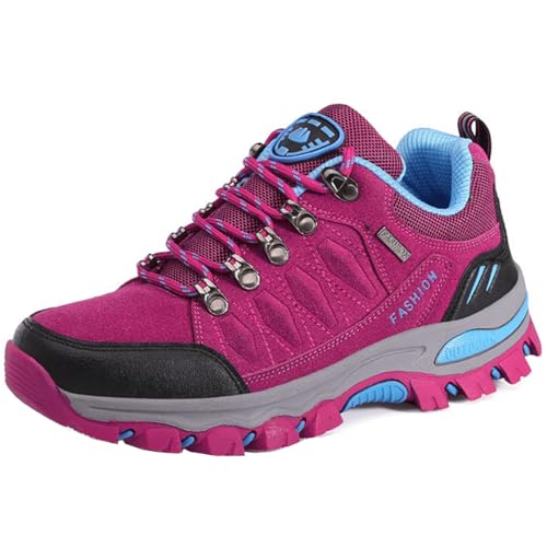 WOWEI Wanderstiefel Wanderschuhe Herren Damen wasserdichte Outdoorschuhe rutschfeste Kletterschuhe Leicht Atmungsaktiv Trekking Hiking Schuhe Wanderhalbschuhe (Wan-D27, 42EU) von WOWEI