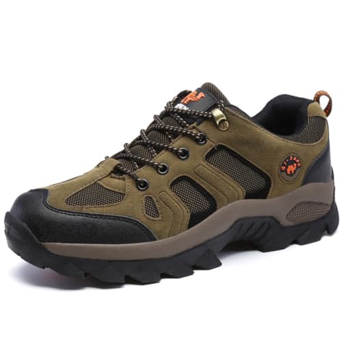 WOWEI Wanderstiefel Wanderschuhe Herren Damen wasserdichte Outdoorschuhe rutschfeste Kletterschuhe Leicht Atmungsaktiv Trekking Hiking Schuhe Wanderhalbschuhe (Wan-D7, 40EU) von WOWEI