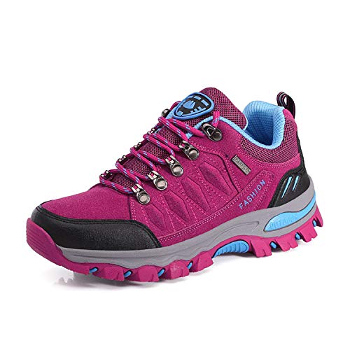 WOWEI Wanderstiefel Wanderschuhe wasserdichte Outdoor Sportlich Gleitsicher Bequem Leicht Bergstiefel Trekking Schuhe Damen Herren Wanderhalbschuhe, Rose Red, 42 EU WOWEI Wanderstiefel Wanderschuhe wasserdichte Outdoor Sportlich Gleitsicher Bequem Leicht Bergstiefel Trekking Schuhe Damen Herren Wanderhalbschuhe, Rose Red, 42 EU von WOWEI