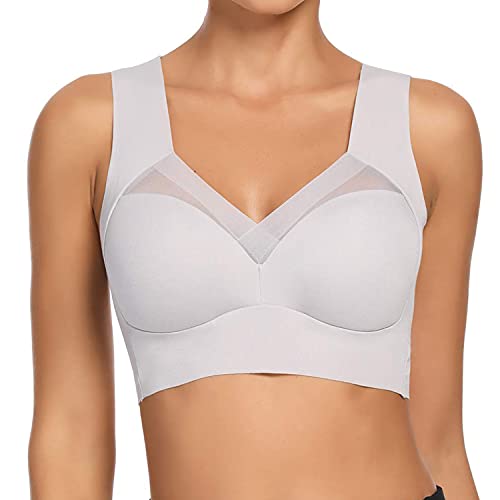 WOWENY Damen Nahtlos Spitzen BH ohne Bügel Weicher Damen Push-Up BH Gepolstert - Atmungsaktiver und Leichter, Klassische Bustier Damen BH Modern Feeling von WOWENY