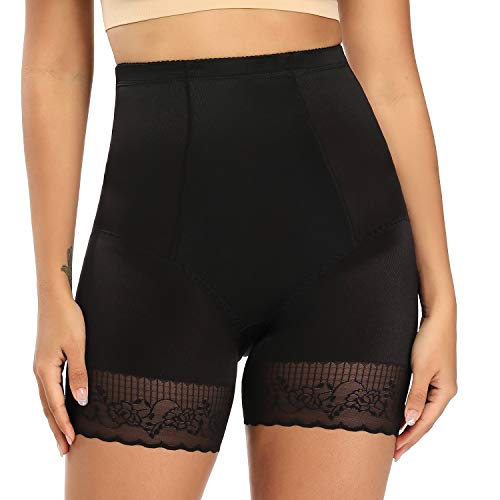 WOWENY Damen Rock kurz Skimmies Unterhose Nahtlos Sicherheitshose Miederslip Damen Figurformende Miederpants Short Leggings Anti-Chafing (Z-Schwarz-3, M) von WOWENY