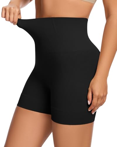 WOWENY Miederhose Damen Bauchweg Shapewear mit Bein Miederpants Stark Formend Unterwäsche Figurformend Unterhosen Shaping Hose(Schwarz, M) von WOWENY