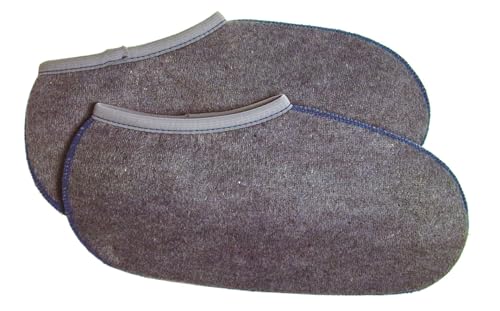 2 Paar Stiefelsocken sogenannte Rosshaarsocken Grau Made in Germany, Farbe:Grau;Größe:47-48 von WOWERAT