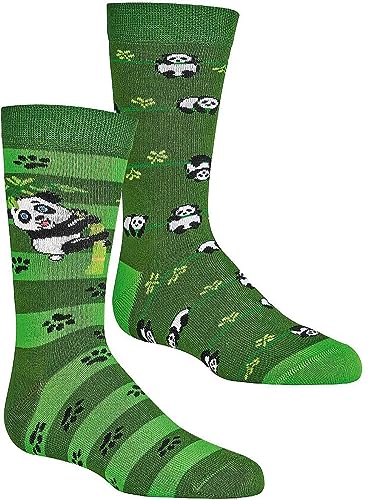 WOWERAT „Panda“ VISCOSE- BAMBUS - SOCKEN für Kinder und Teenager, superweich und atmungsaktiv 2er-Bündel (Gr.31-34, Panda) von WOWERAT