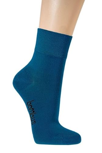 WOWERAT 6 Paar Bambus Kurzschaftsocken Kurzstrumpf Quartersocken Damen Herren 47-50 jeans von WOWERAT
