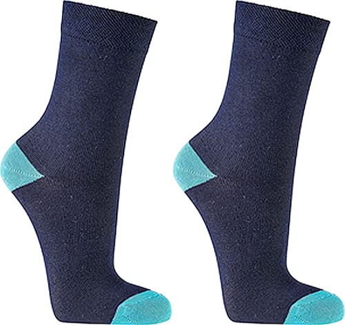 WOWERAT Computer Kinder Söckchen „Gute Laune-Farben“ schöne kräftige Farben: 3er-Bündel/1 Farb-Variante (Gr.31-34, marine) von WOWERAT