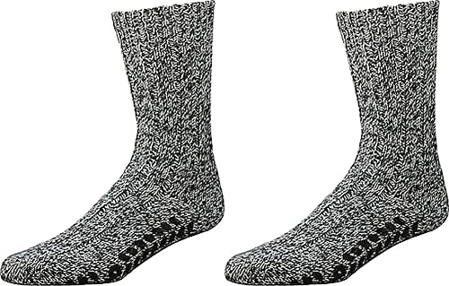 WOWERAT Norwegersocken „STOPP“ - Antirutsch ABS 2er-Bündel (Gr.43-46, silber-grau) von WOWERAT
