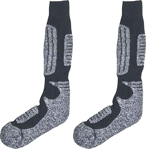 WOWERAT Ski-Strümpfe mit Schafwolle für Damen und Herren 2er- Bündel (Gr.43-46, schwarz) von WOWERAT