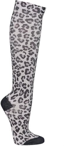 WOWERAT Stützkniestrümpfe „Soft-Touch“ LEO PRINT Bambus-Viskose, graduelle Kompression für Teenager, Damen und Herren, 2 Paar (Gr.39-42, LEO PRINT, 2er-Bündel) von WOWERAT
