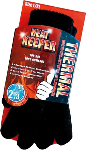 WOWERAT Thermo-Handschuhe HEAT KEEPER,innen geraut 1 Paar (Gr. L- XL, schwarz) von WOWERAT