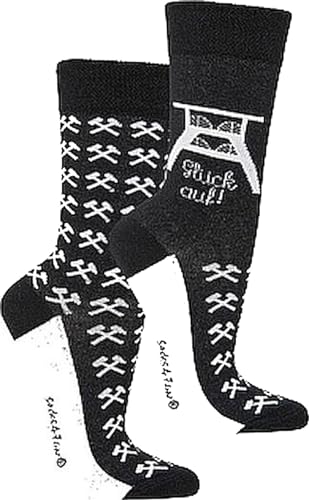 WOWERAT Witzige Socken „Ruhrpott“, als Geschenkidee oder zum Selbertragen für Teenager, Damen und Herren, 2er-Bündel (Gr.42, 47, „Ruhrpott“) von Wowerat