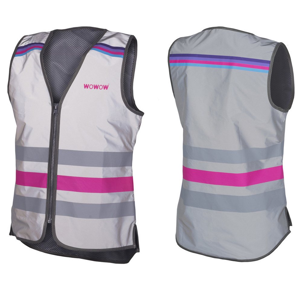 WOWOW Funktionsweste Wowow Damen-Reflexweste Lucy Jacket FR S taillierter Schnitt silber / von WOWOW