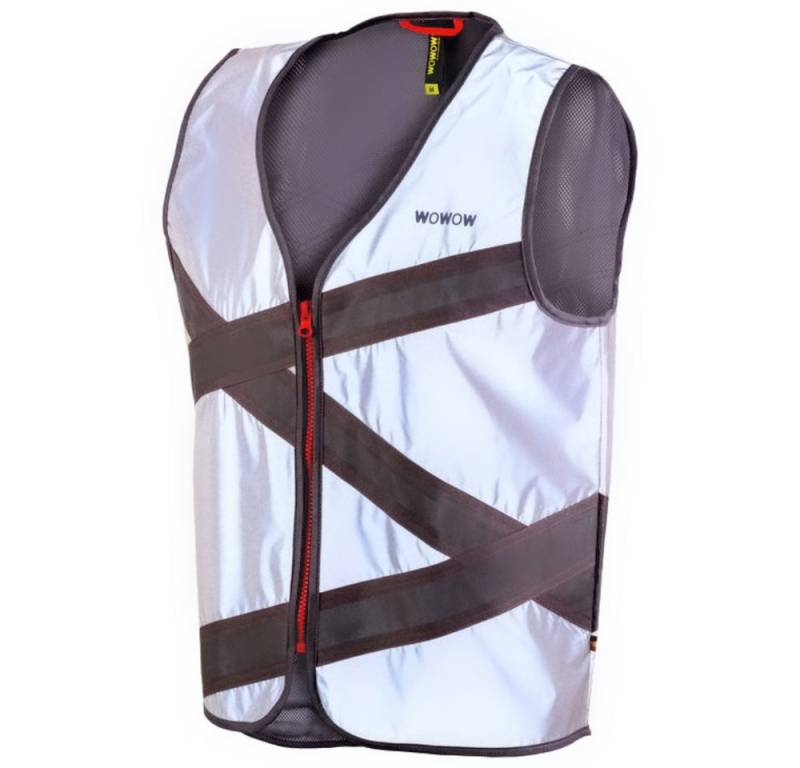 WOWOW Funktionsweste Wowow Reflexweste Crossroad FR" XXL XXL silber ca. 0,183 kg von WOWOW