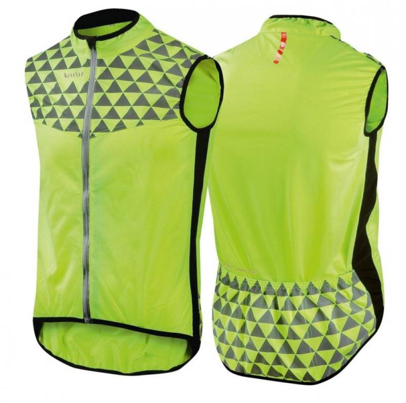 WOWOW Warnweste Wowow Sicherheitsweste Mont Ventoux gelb mit reflektierendes Band XS von WOWOW