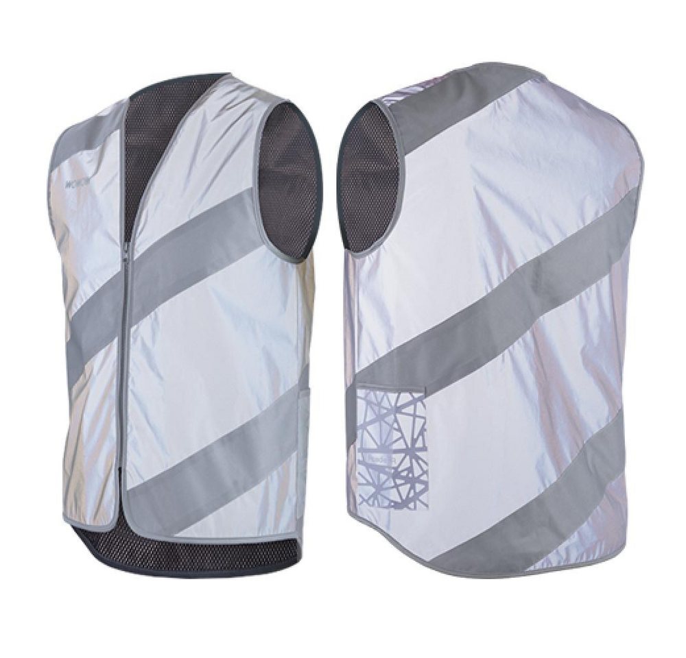 WOWOW Warnweste Wowow Sicherheitsweste Roadie Jacket Full Reflective Größe M grau von WOWOW