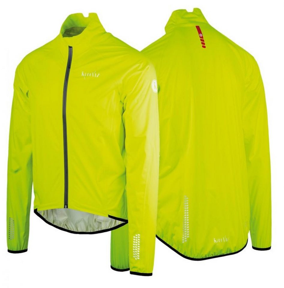 WOWOW Warnweste Wowow Wasser-Wind-Regen Jacke De Muur gelb mit reflekt Oberflächen S von WOWOW