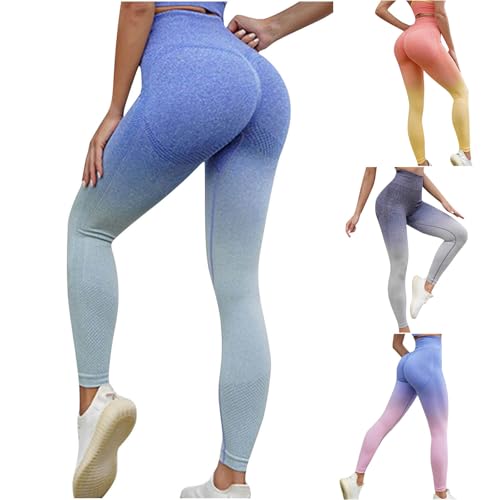 2025 Leggings Damen Farbverlauf Sporthose High Waist Strumpfhose Blickdicht Leggins mit Bauchkontrolle Laufhose Weiche Elastische Sportleggings Scrunch Butt Push Up Leggings Nahtlos Elastisch Yogahose 2025 Leggings Damen Farbverlauf Sporthose High Waist Strumpfhose Blickdicht Leggins mit Bauchkontrolle Laufhose Weiche Elastische Sportleggings Scrunch Butt Push Up Leggings Nahtlos Elastisch Yogahose von WOXIHUAN