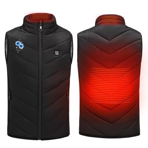 2025 Neu Beheizbare Weste Kinder Sale, USB Elektrische Beheizte Weste Kinder Smart Heizweste mit 3 Einstellbare Temperatur für Jungen Mädchen Wärmeweste Winter Warme Steppweste für Camping Wanderung von WOXIHUAN