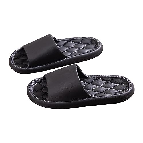 Badeschuhe für Damen Herren Rutschfeste Hausschuhe Damen Weich Badeschlappen Cloudyzz Schlappen Sommer Wolken Slippers Sommerschuhe Garten Dusche Badelatschen Gummi Pantoletten Indoor/Outdoor von WOXIHUAN