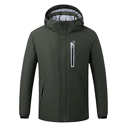 Beheizbare Weste Damen Herren Mit Kapuze Winter Beheizte Weste USB Elektrische Beheizbare Jacke Schwarz Heizweste Wärmeweste Winterjacke für Outdoor Skifahren Motorrad Camping von WOXIHUAN