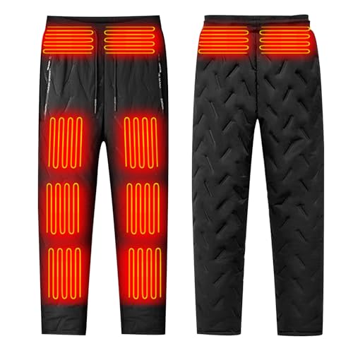Beheizte Hose für Damen, Beheizbare Fleecefutter Hosen mit 10 Heizzonen Waschbare USB Elektrische Thermo-Heizhose mit 3 Einstellbare Temperatur Thermische Outdoorhose Trekkinghose Arbeit Hosen Beheizte Hose für Damen, Beheizbare Fleecefutter Hosen mit 10 Heizzonen Waschbare USB Elektrische Thermo-Heizhose mit 3 Einstellbare Temperatur Thermische Outdoorhose Trekkinghose Arbeit Hosen von WOXIHUAN