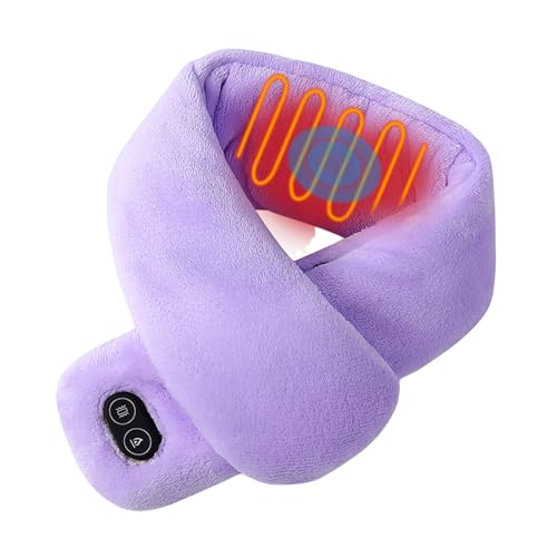 Beheizter Schal Damen Sale Fleece Beheizbarer Schal Wärmekissen Elektrische Massage Hals Wrap Unisex Soft Elektrischer Nackenwärmer Winddichter Heizschal USB Schnelles Aufheizen Wärmeschal Winterschal von WOXIHUAN