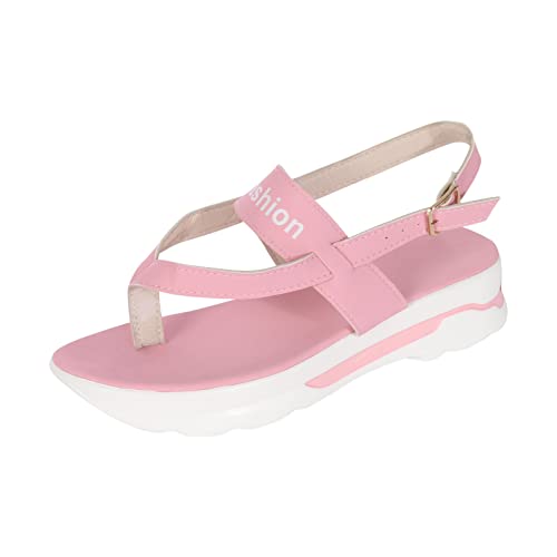 Damen Flip Flops Sandalen Sale Slingback Sandals Frauen Plateau Sandaletten Dicke Sohle Sandale Riemchenschnalle Sandal Rutschfeste Sandalette Outdoor Wanderschuhe Leichte Slipper Sommer Bequem Schuhe von WOXIHUAN