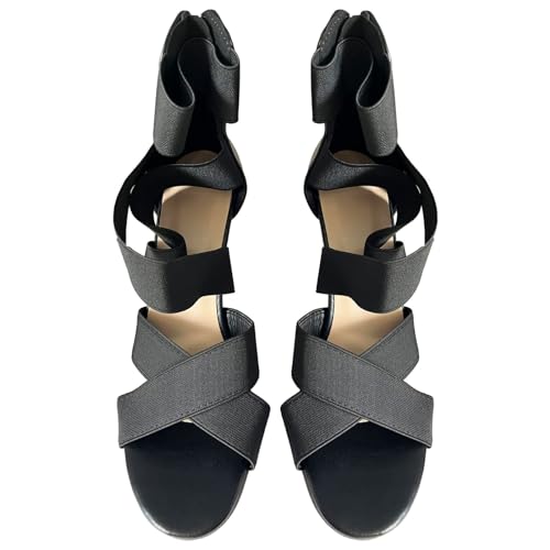 Damen High Heel Sandalen Sale Gekreuzte Riemen Sandals Frauen Blockabsatz Sandalette Reißverschluss Sandale Sandal mit Kreuz Knöchelriemen Römische Sandaletten Elegant Schuhe Perfekt für Partys Damen High Heel Sandalen Sale Gekreuzte Riemen Sandals Frauen Blockabsatz Sandalette Reißverschluss Sandale Sandal mit Kreuz Knöchelriemen Römische Sandaletten Elegant Schuhe Perfekt für Partys von WOXIHUAN