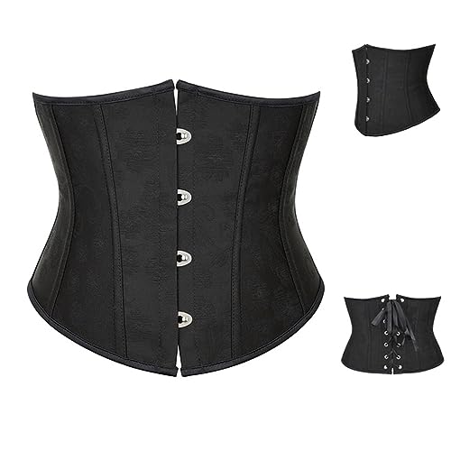 Damen Korsett Gürtel Sale Breite Taille Gürtel für Kleid Lace-up Waspie Gürtel Frauen Steampunk Breiter Gürtel Korsett Mittelalter Schnürgürtel Viktorianisches Palast Taillenmieder Halloween Fasching von WOXIHUAN