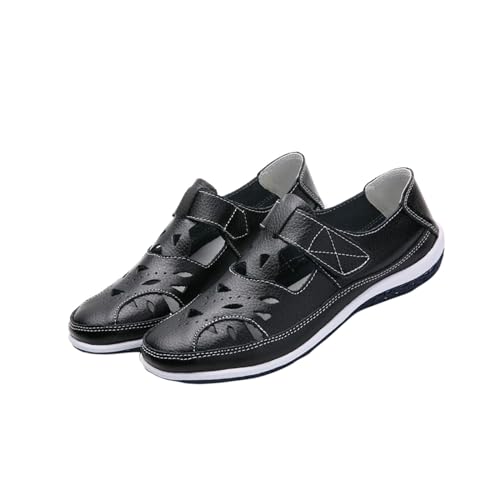 Damen Leder Sandalen Sale Frauen Geschlossene Sandaletten Aushöhlen Pantoffeln Atmungsaktiv Sandalette Outdoor Sport Trekking & Wandersandalen Verstellbare mit Klettverschluss Sandale Leichte Sandals Damen Leder Sandalen Sale Frauen Geschlossene Sandaletten Aushöhlen Pantoffeln Atmungsaktiv Sandalette Outdoor Sport Trekking & Wandersandalen Verstellbare mit Klettverschluss Sandale Leichte Sandals von WOXIHUAN