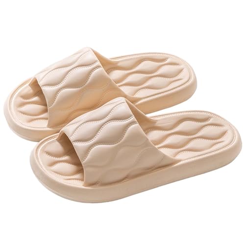 Damen Slide Sandalen Sale Slip auf Bequeme Leichte Sommer Slipper Unisex Weichen Sohlen Sommerschuhe Frauen Badeschuhe Sommer Garten Badelatschen rutschfest Plattform Für Innen und Outdoor Quick-Dry von WOXIHUAN