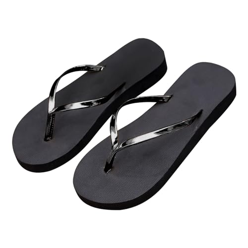 Flip Flops Damen Zehentrenner Sandalen Sale Aushöhlen Pantoletten Elegante Badelatschen Modische Flache Slip-On-Sandalen für den Sommer Freizeit Hausschuhe Indoor Outdoor Beach Pool Sandals von WOXIHUAN