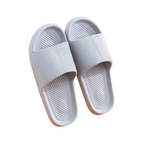 Hausschuhe Badeschuhe Unisex Damen Pantoffeln Badeschlappen Herren rutschfeste Slippers Weich Schuhe Home SandalenDicke Sohle Duschsandale Badezimmer Innen und Outdoor Quick-Dry Sandals von WOXIHUAN