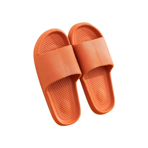 Hausschuhe Badeschuhe Unisex Damen Pantoffeln Badeschlappen Herren rutschfeste Slippers Weich Schuhe Home SandalenDicke Sohle Duschsandale Badezimmer Innen und Outdoor Quick-Dry Sandals von WOXIHUAN