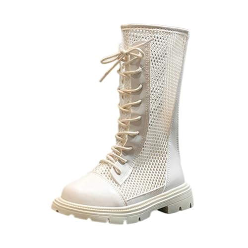 Mesh Stiefel Mädchen, Langschaft Boots Mädchen mit Reißverschluss Schnürstiefel Atmungsaktiv Reitstiefel Runde Zehen Stiefeletten Elegant Herbststiefel Winterstiefel Dicke Sohle Rutschfest Schuhe Mesh Stiefel Mädchen, Langschaft Boots Mädchen mit Reißverschluss Schnürstiefel Atmungsaktiv Reitstiefel Runde Zehen Stiefeletten Elegant Herbststiefel Winterstiefel Dicke Sohle Rutschfest Schuhe von WOXIHUAN