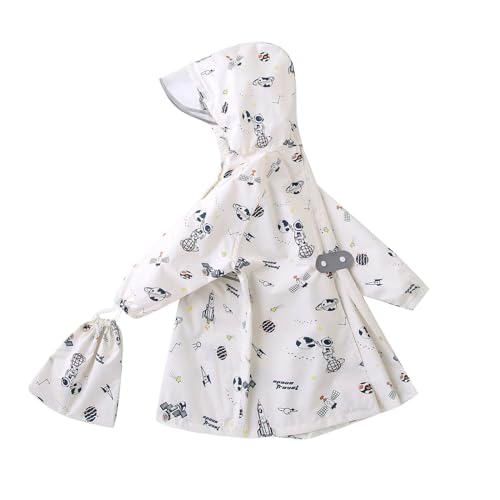 Regenponcho Kinder, Regenmantel für Mädchen Jungen Transparenter Hutkrempe Verbreitern Regenjacke Regenfest Tragbare Faltbare Regencape Kinder Regenponcho mit Aufbewahrungstasche Regenkleidung Outdoor von WOXIHUAN