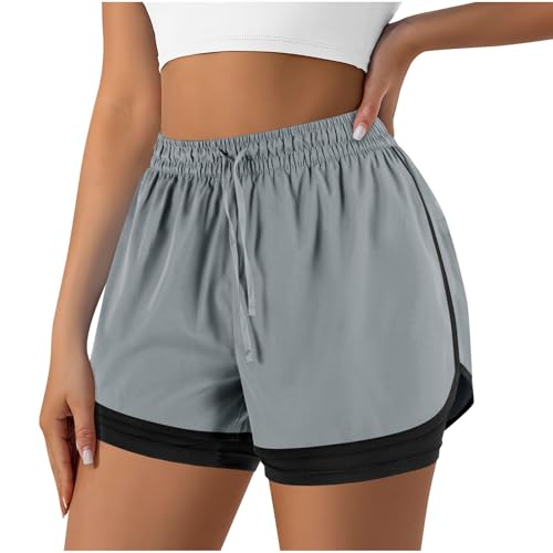 Sportshorts Damen Befristetes Angebote Laufshorts Damen High Waist Sport Shorts 2 in 1 mit Tasche, Tennis Gym Sporthose Fitness RunningShorts Yoga Jogging Beiläufige Elastisch Schnelltrocknende Shorts Sportshorts Damen Befristetes Angebote Laufshorts Damen High Waist Sport Shorts 2 in 1 mit Tasche, Tennis Gym Sporthose Fitness RunningShorts Yoga Jogging Beiläufige Elastisch Schnelltrocknende Shorts von WOXIHUAN