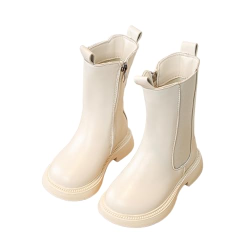 Stiefel Mädchen, Boots Mädchen Stiefeletten Seitlichem Reißverschluss Winterstiefel Elegant Mittelere Stiefel PU Leder Wasserdichte Stiefelette Profilsohle Reitstiefel Dicke Sohle Rutschfest Schuhe Stiefel Mädchen, Boots Mädchen Stiefeletten Seitlichem Reißverschluss Winterstiefel Elegant Mittelere Stiefel PU Leder Wasserdichte Stiefelette Profilsohle Reitstiefel Dicke Sohle Rutschfest Schuhe von WOXIHUAN