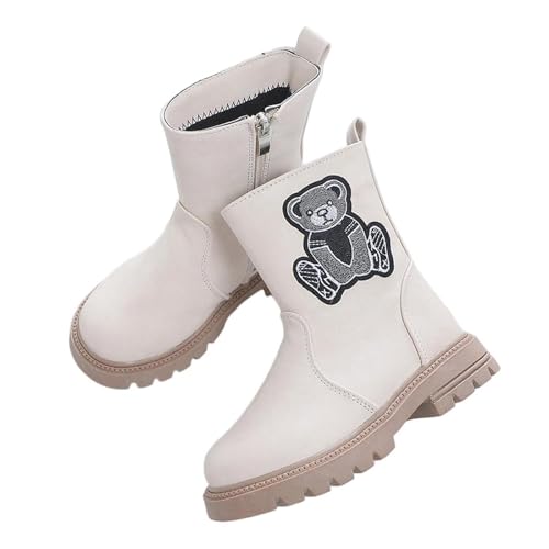 Stiefel Mädchen, PU Leder Boots Mädchen Reitstiefel Wasserdichte Stiefeletten mit Seitlichem Reißverschluss Mittelere Stiefel Profilsohle Schnürstiefel Dicke Sohle Rutschfest Schuhe Winterstiefel Stiefel Mädchen, PU Leder Boots Mädchen Reitstiefel Wasserdichte Stiefeletten mit Seitlichem Reißverschluss Mittelere Stiefel Profilsohle Schnürstiefel Dicke Sohle Rutschfest Schuhe Winterstiefel von WOXIHUAN